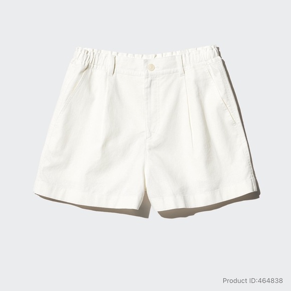 Uniqlo Pants - UNIQLO Linen Cotton Shorts Off White Size S